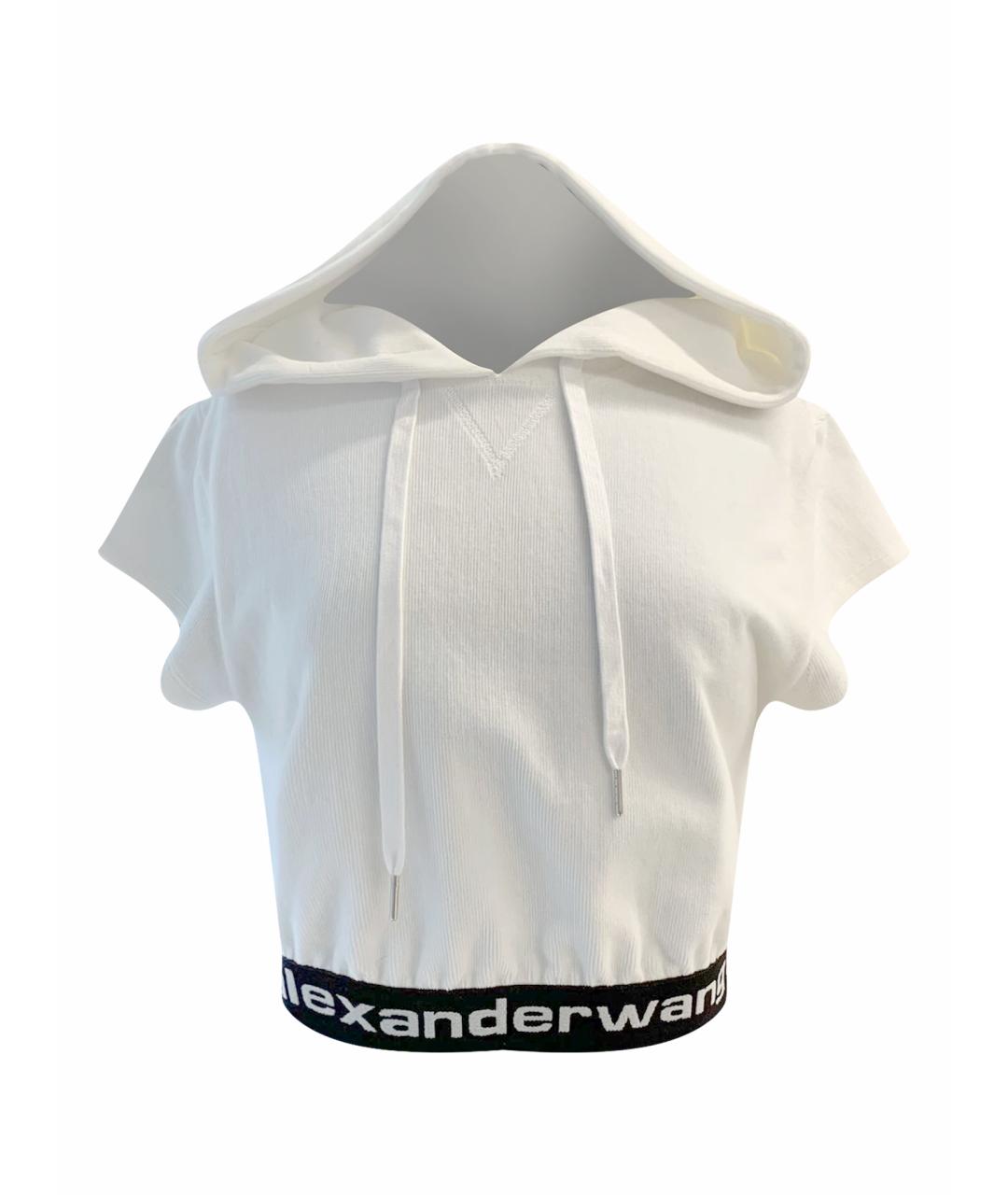 ALEXANDER WANG Белая хлопковая футболка, фото 1