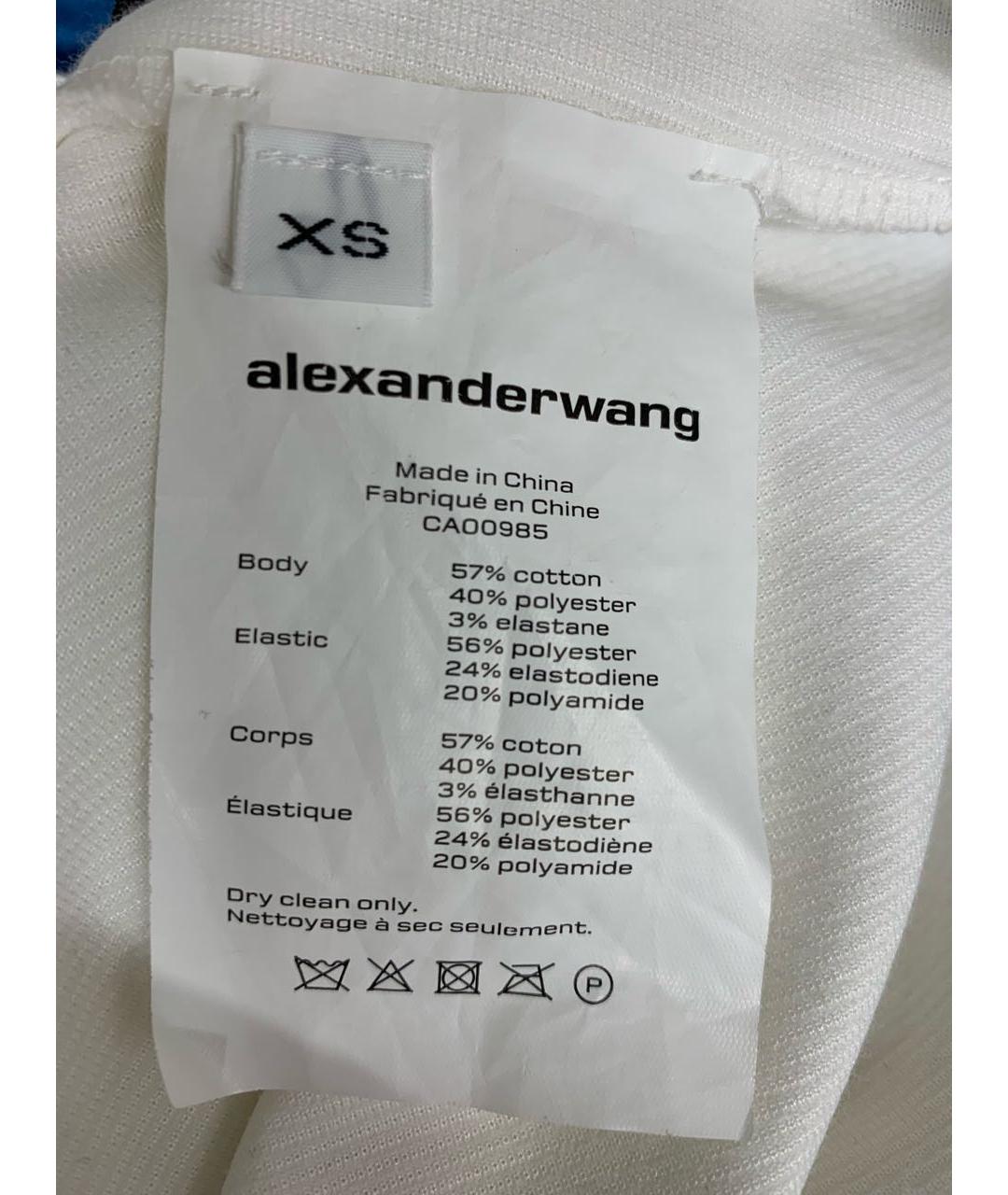 ALEXANDER WANG Белая хлопковая футболка, фото 6