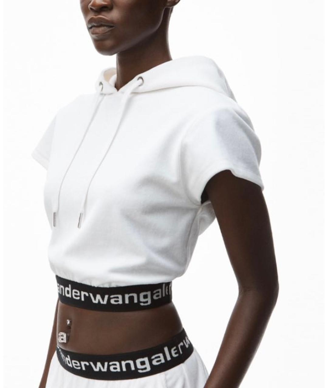 ALEXANDER WANG Белая хлопковая футболка, фото 3