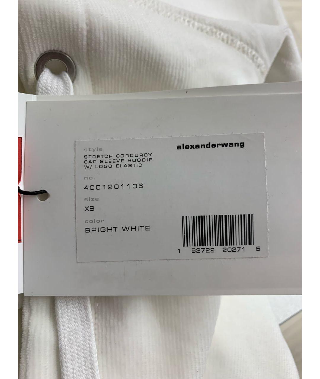 ALEXANDER WANG Белая хлопковая футболка, фото 7