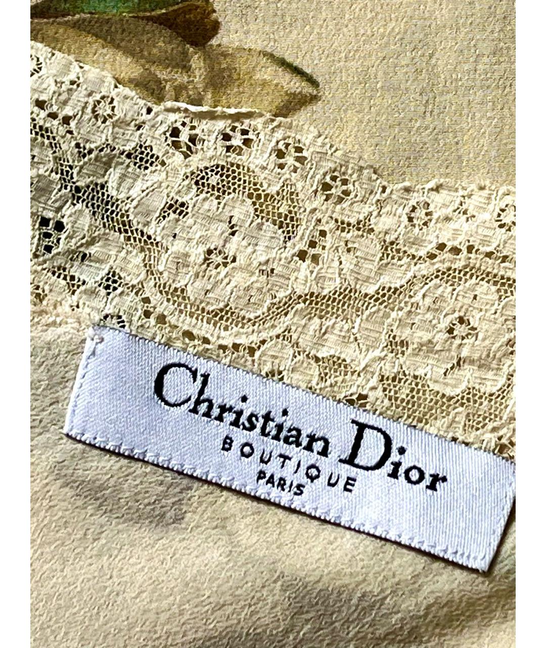 CHRISTIAN DIOR Шелковая блузы, фото 5