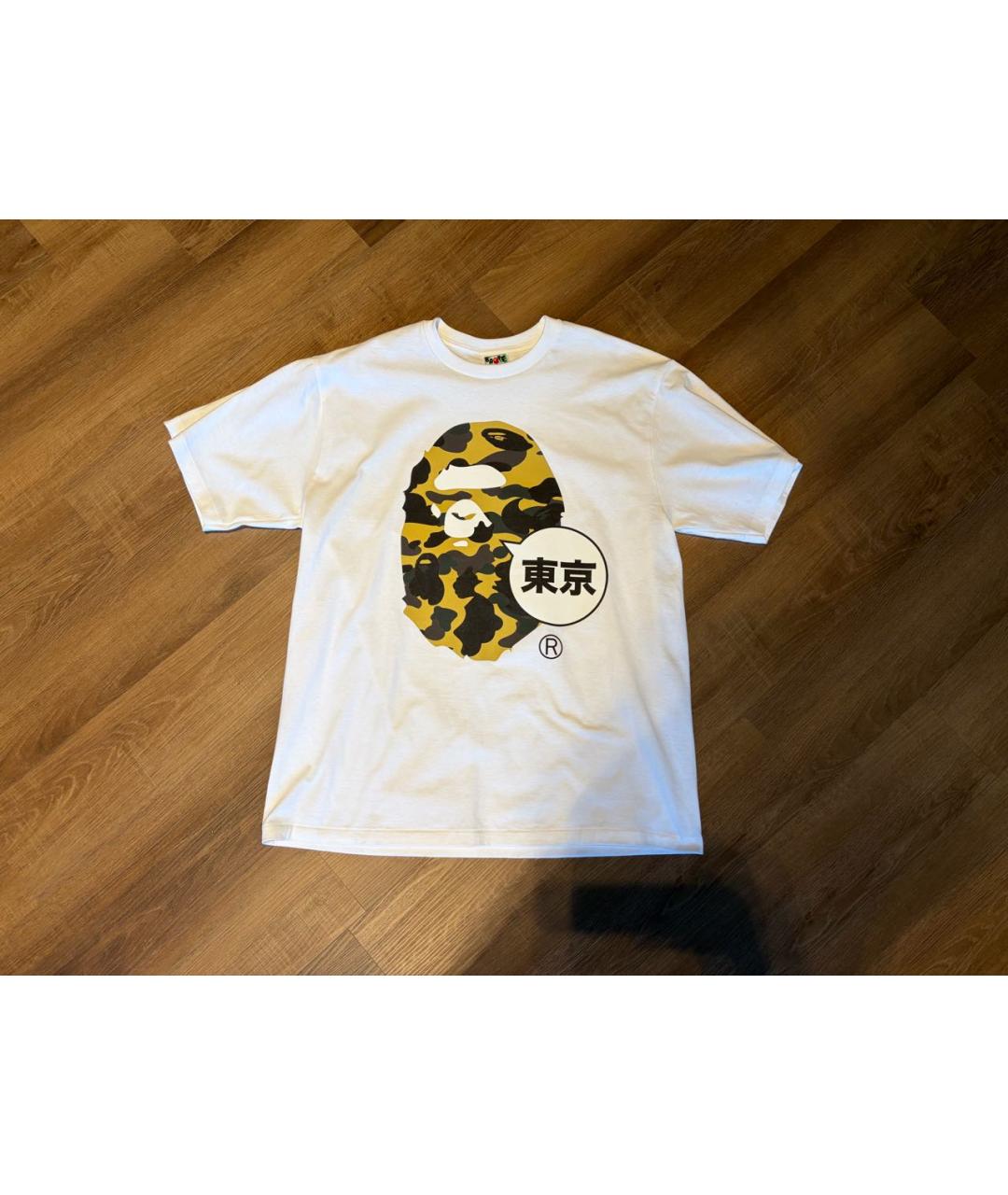 BAPE Белая хлопковая футболка, фото 5