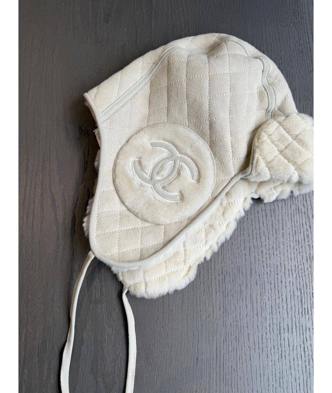 CHANEL Белая шапка, фото 4