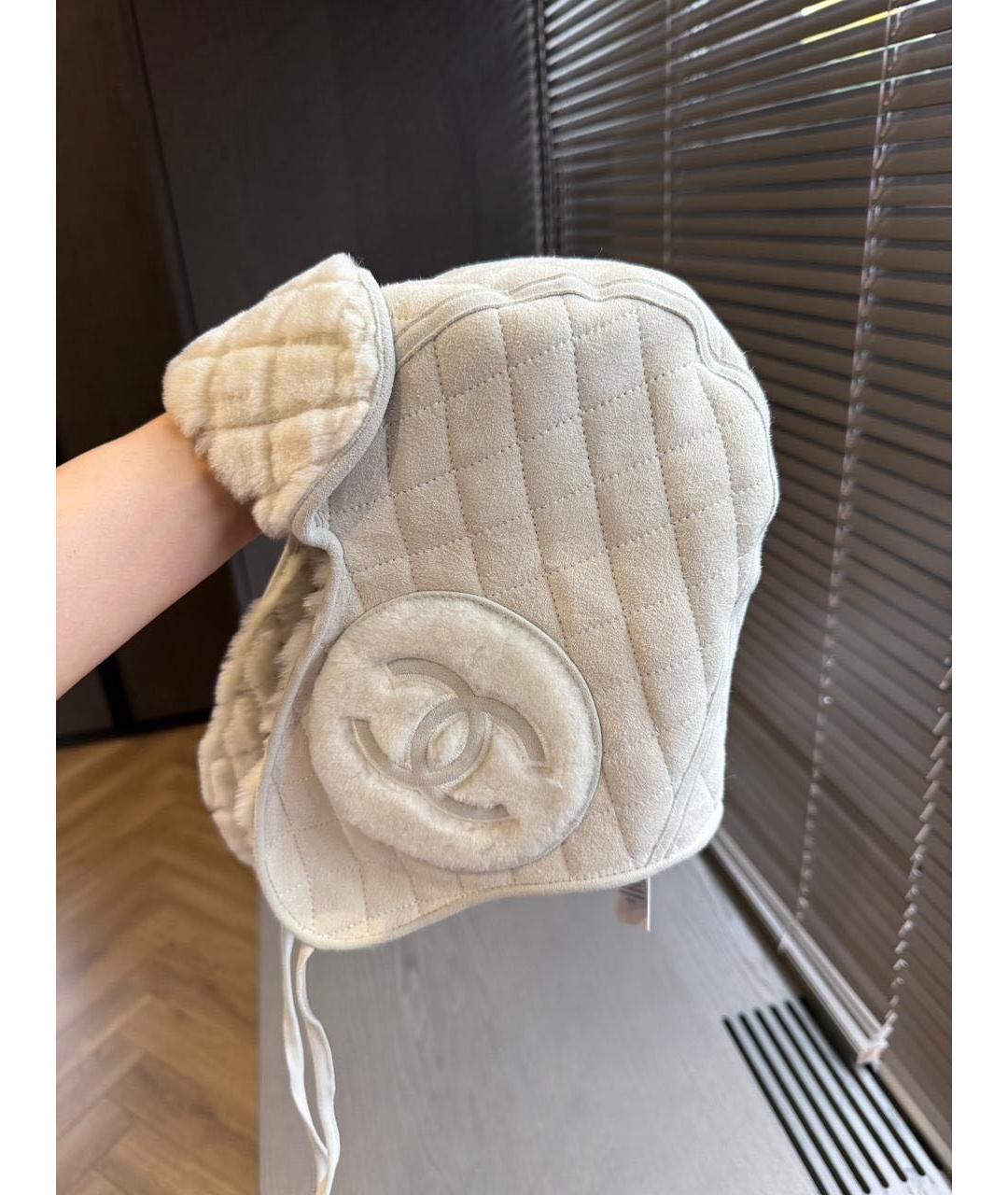 CHANEL Белая шапка, фото 5