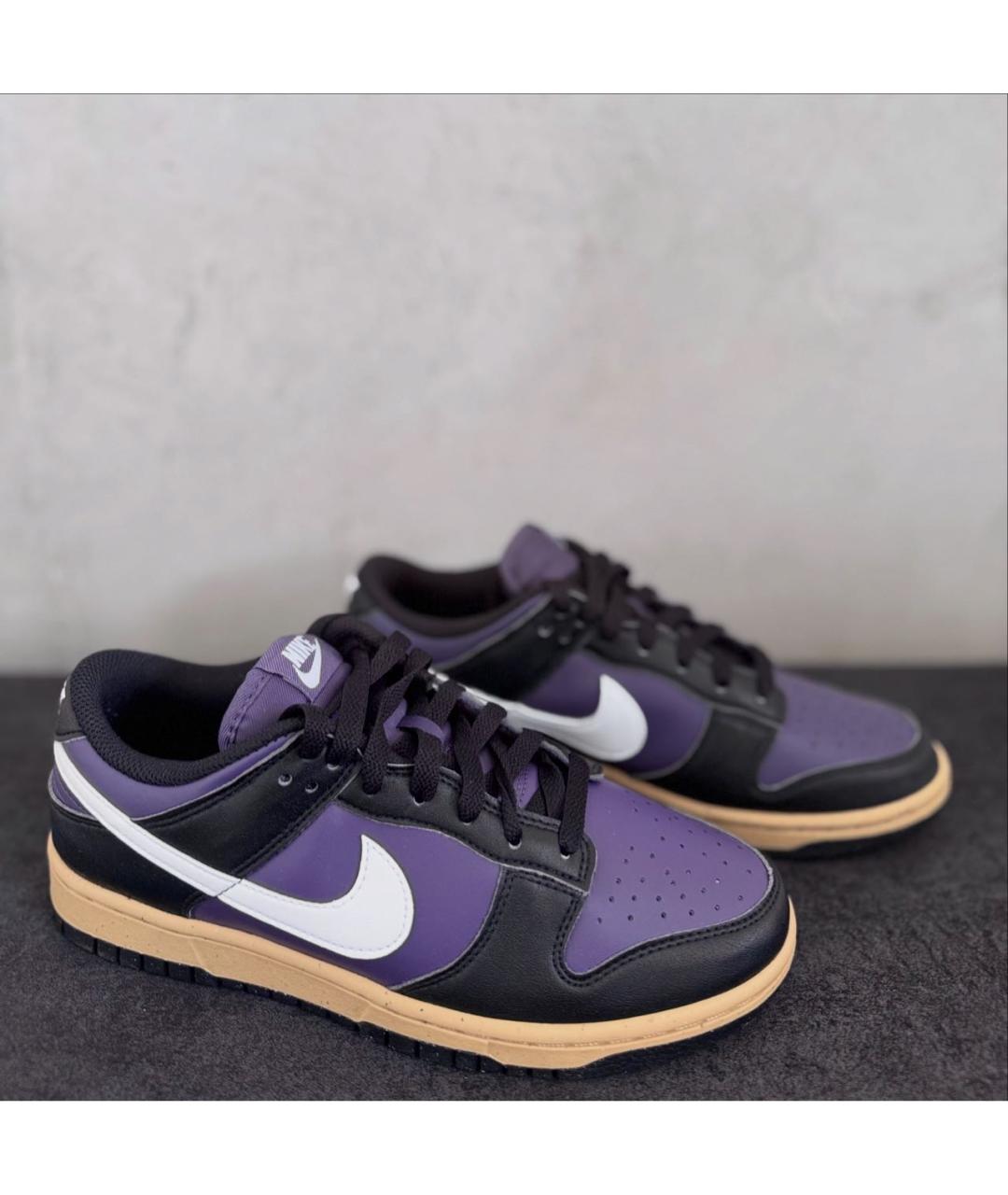 NIKE Бордовые кроссовки из искусственной кожи, фото 4