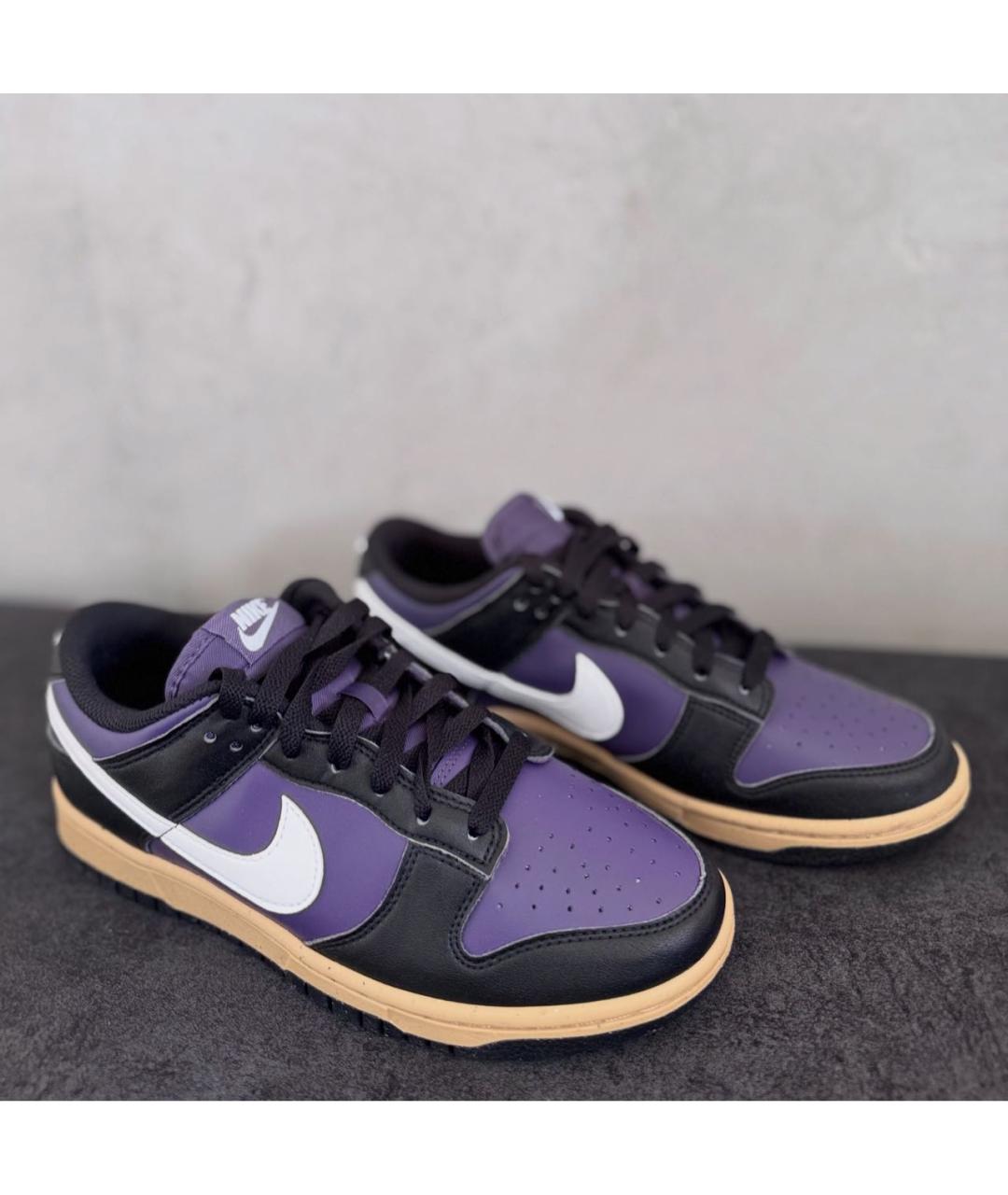 NIKE Бордовые кроссовки из искусственной кожи, фото 2