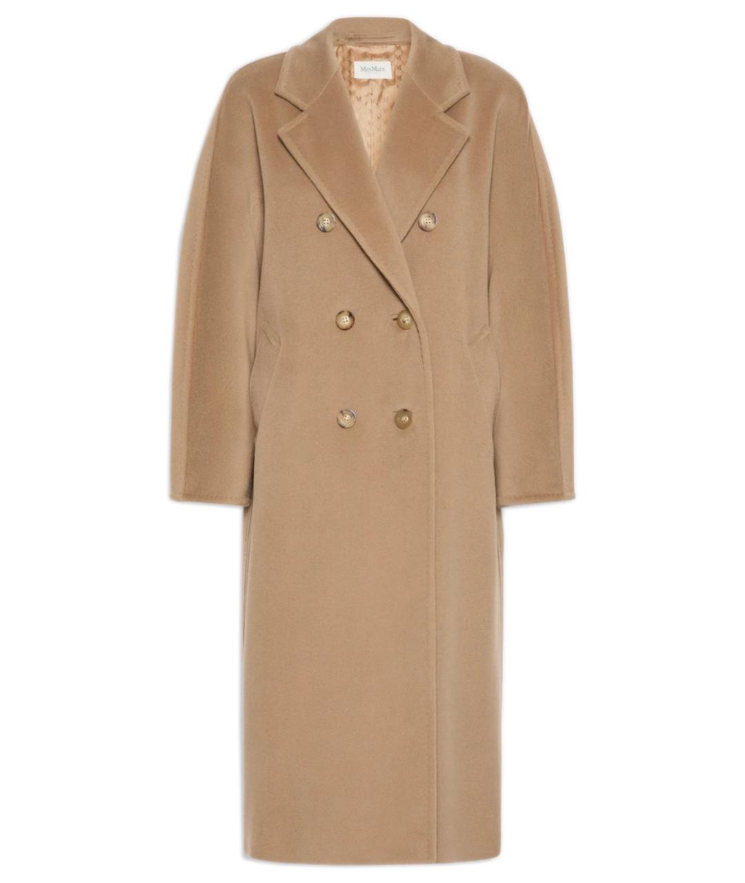 MAX MARA Бежевое шерстяное пальто, фото 1