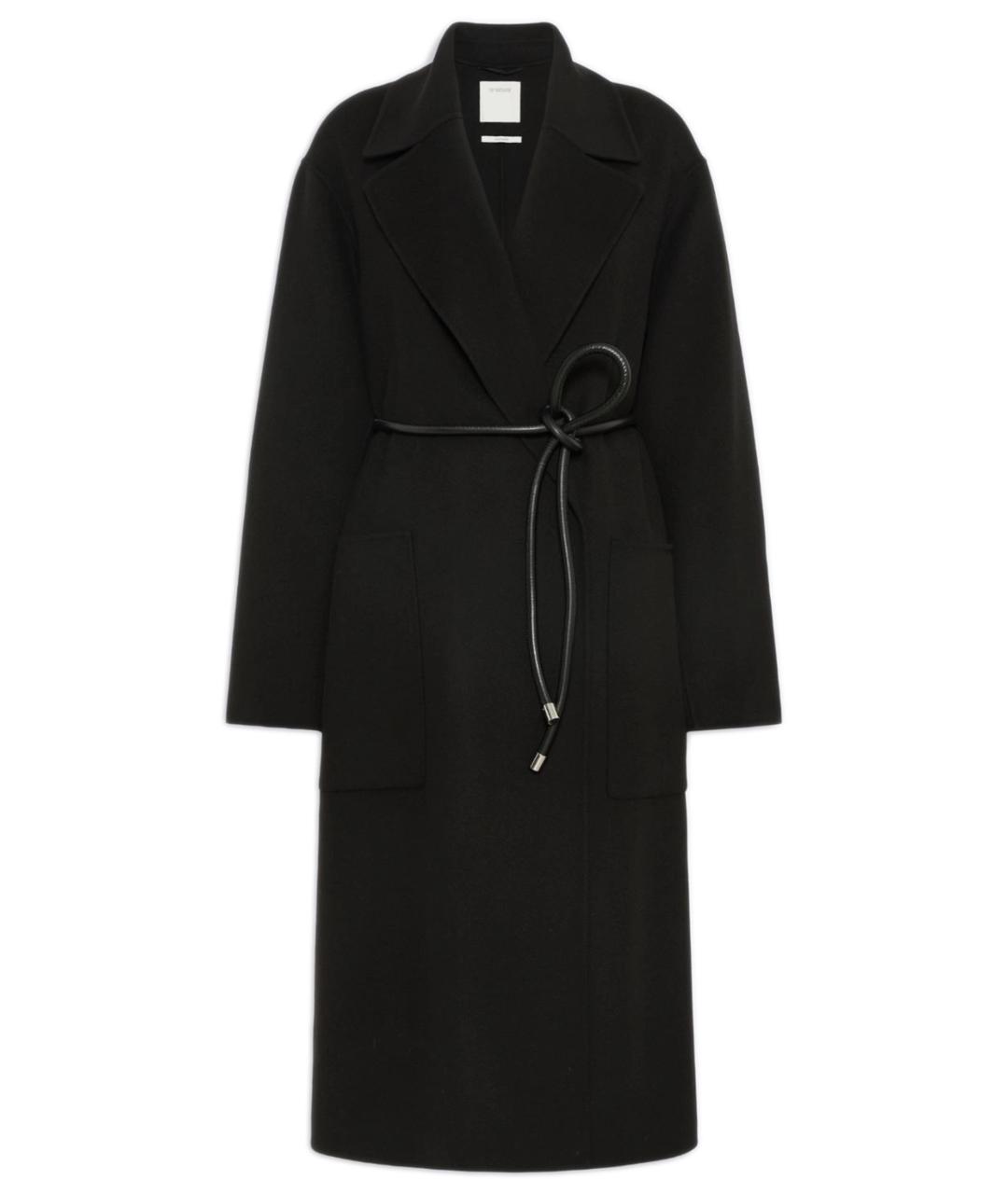 SPORTMAX Черное шерстяное пальто, фото 1