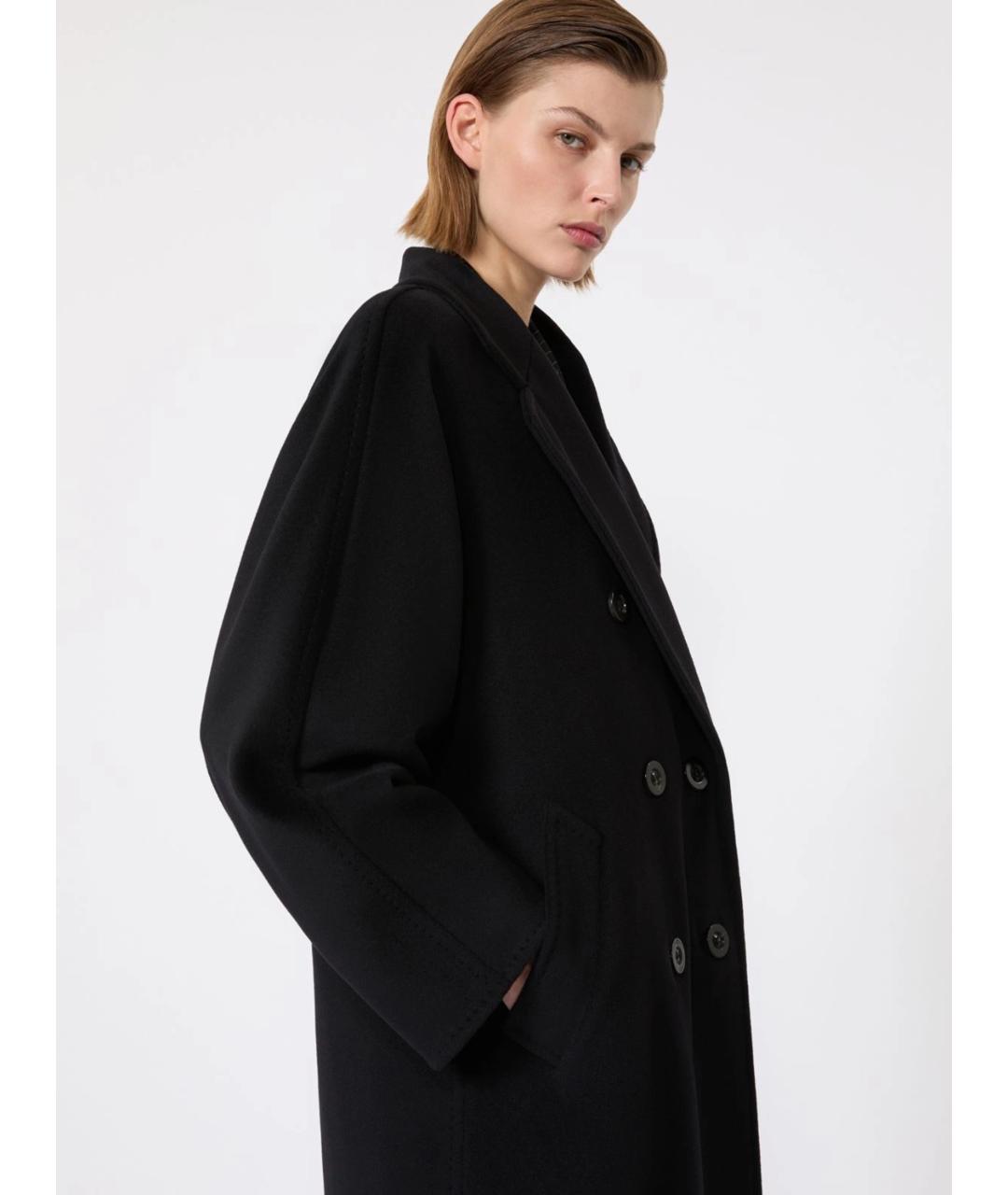MAX MARA Черное шерстяное пальто, фото 5