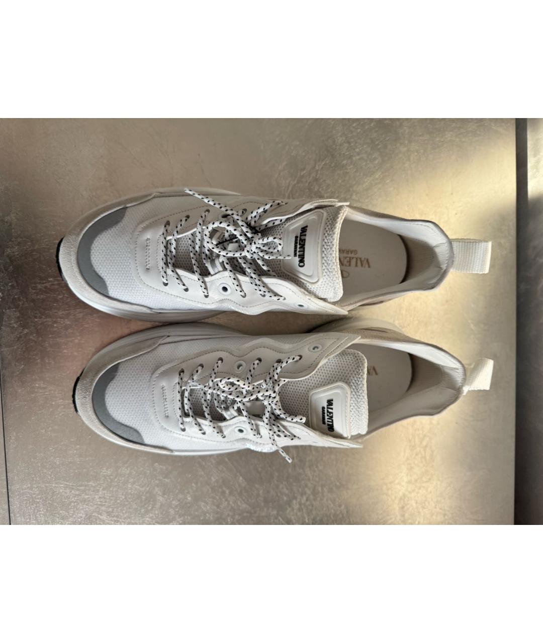 VALENTINO Белые кожаные кроссовки, фото 3