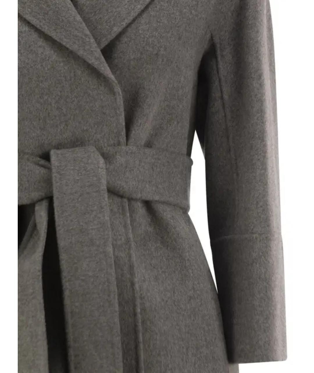 'S MAX MARA Серое шерстяное пальто, фото 4