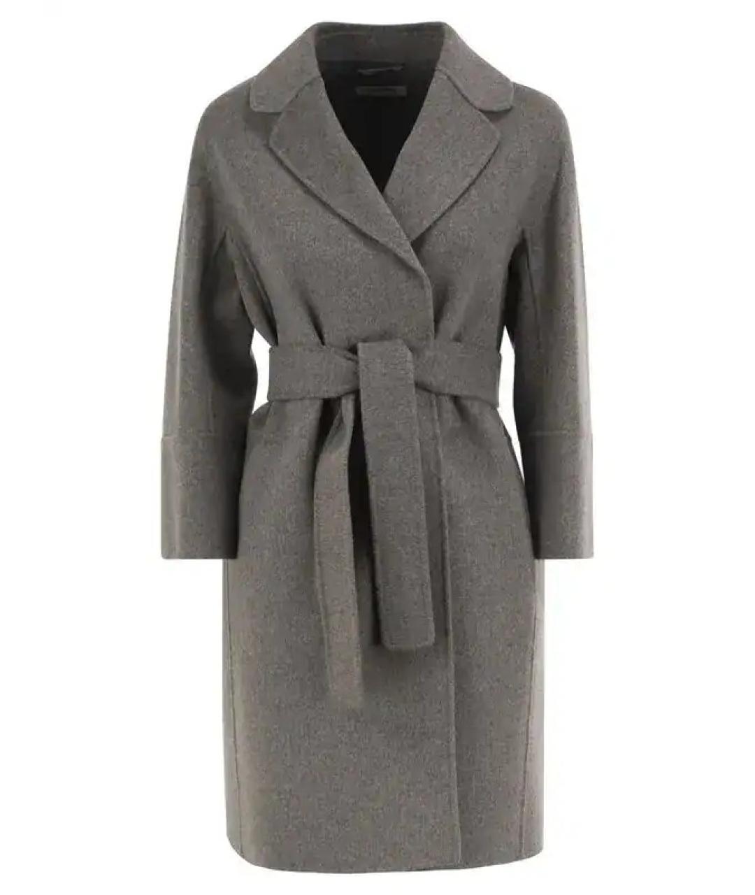'S MAX MARA Серое шерстяное пальто, фото 1
