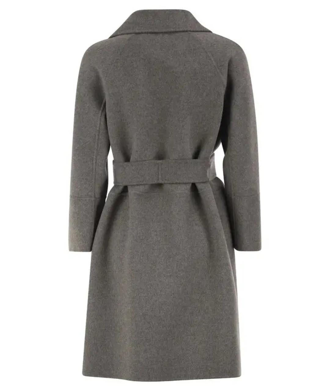 'S MAX MARA Серое шерстяное пальто, фото 2