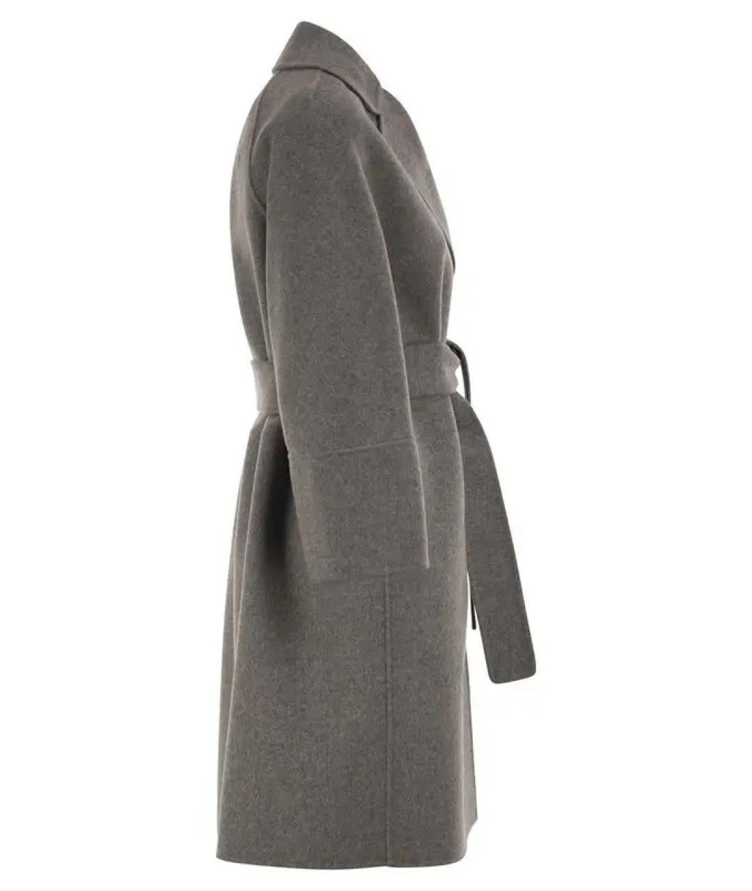 'S MAX MARA Серое шерстяное пальто, фото 3