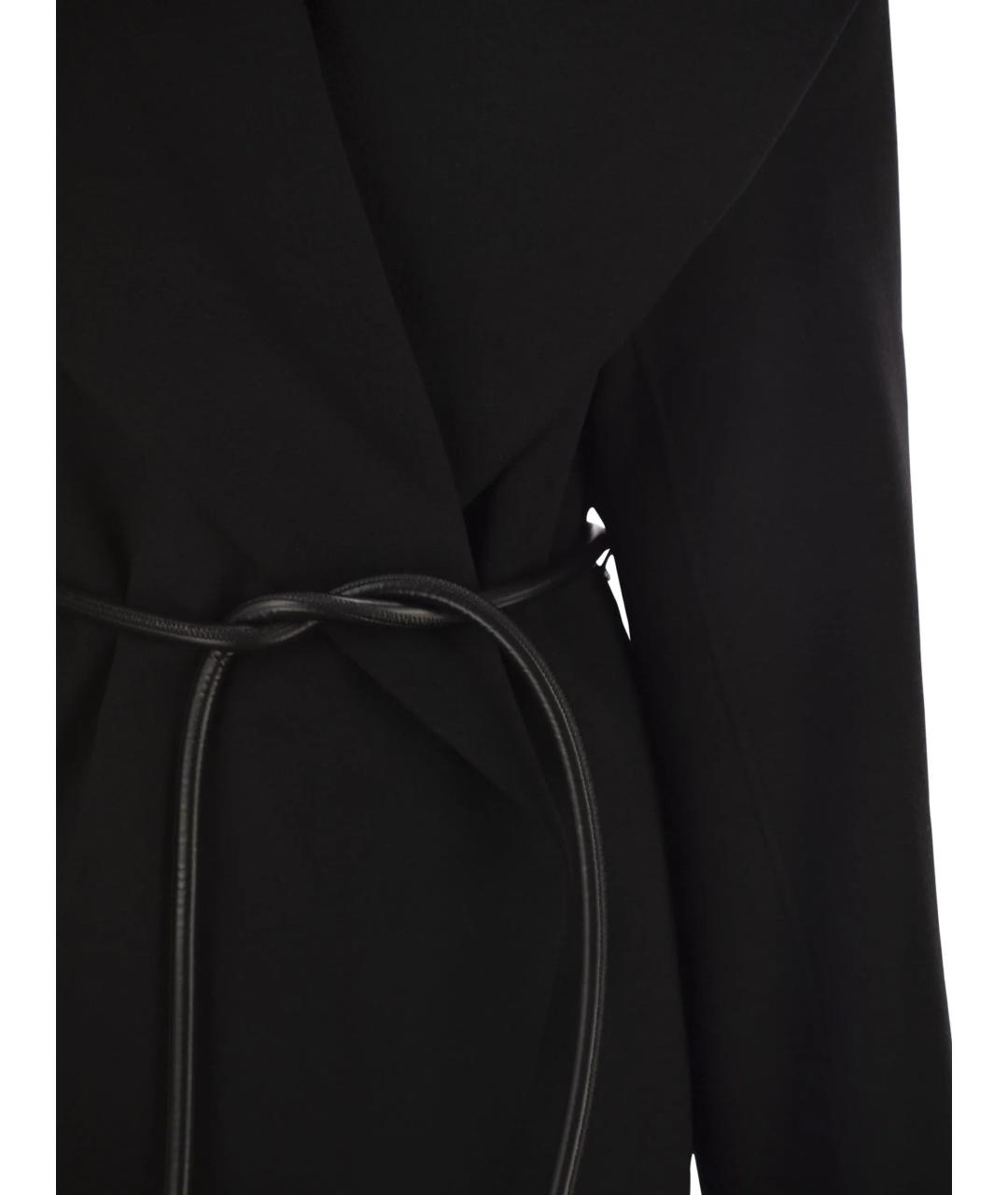 SPORTMAX Черное шерстяное пальто, фото 4