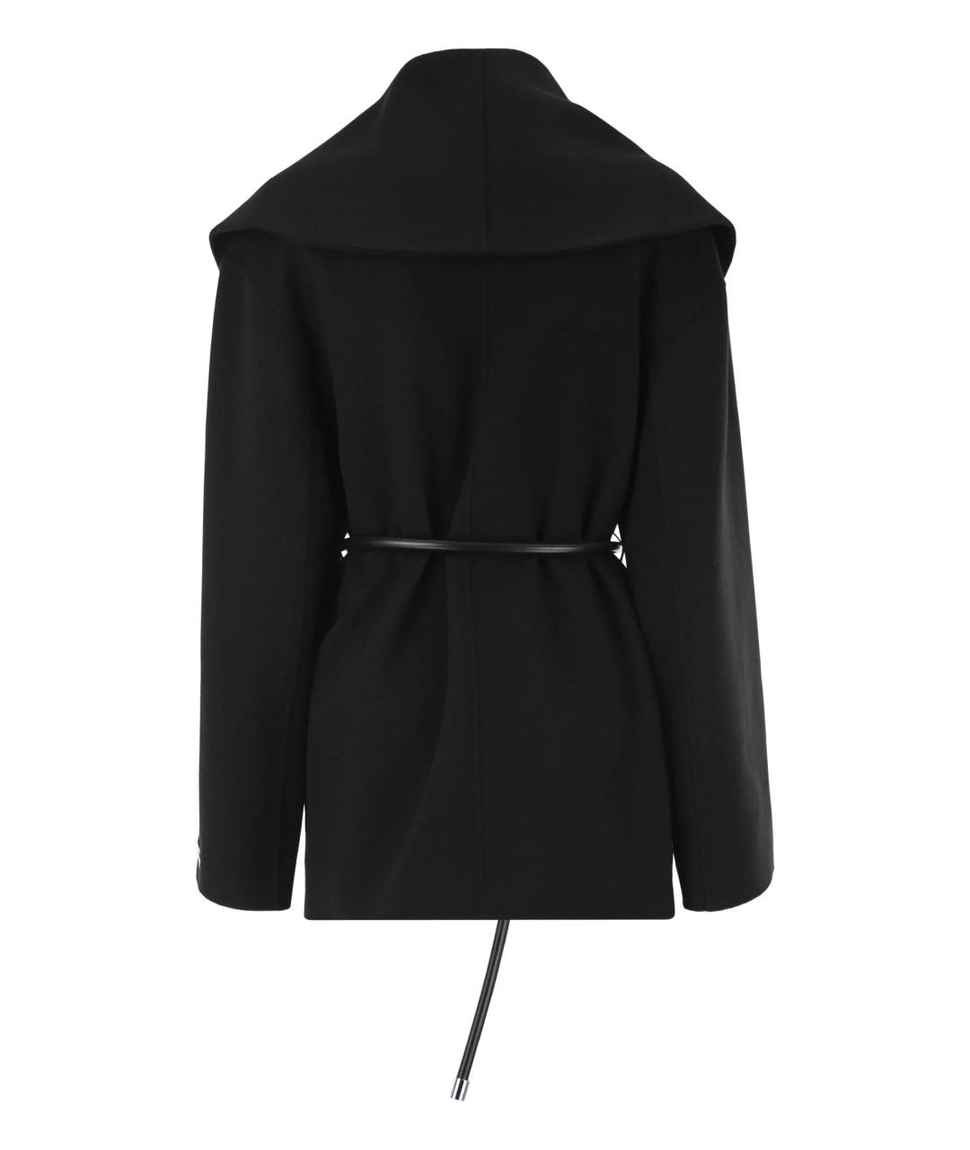 SPORTMAX Черное шерстяное пальто, фото 2