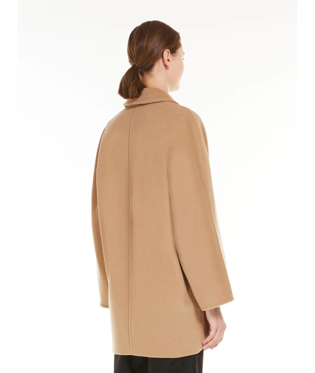 MAX MARA Коричневое шерстяное пальто, фото 4