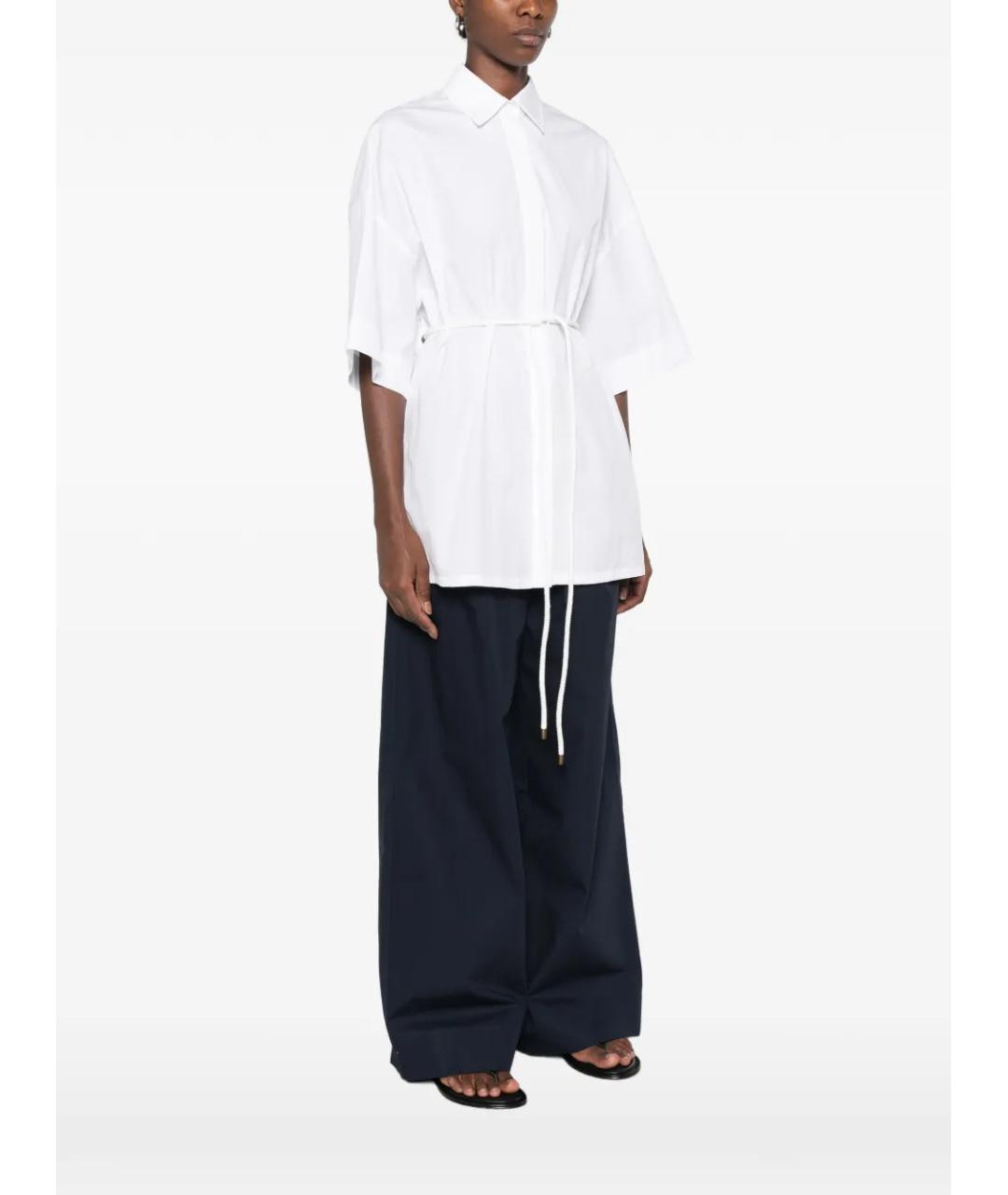 MAX MARA Белая хлопковая рубашка, фото 3