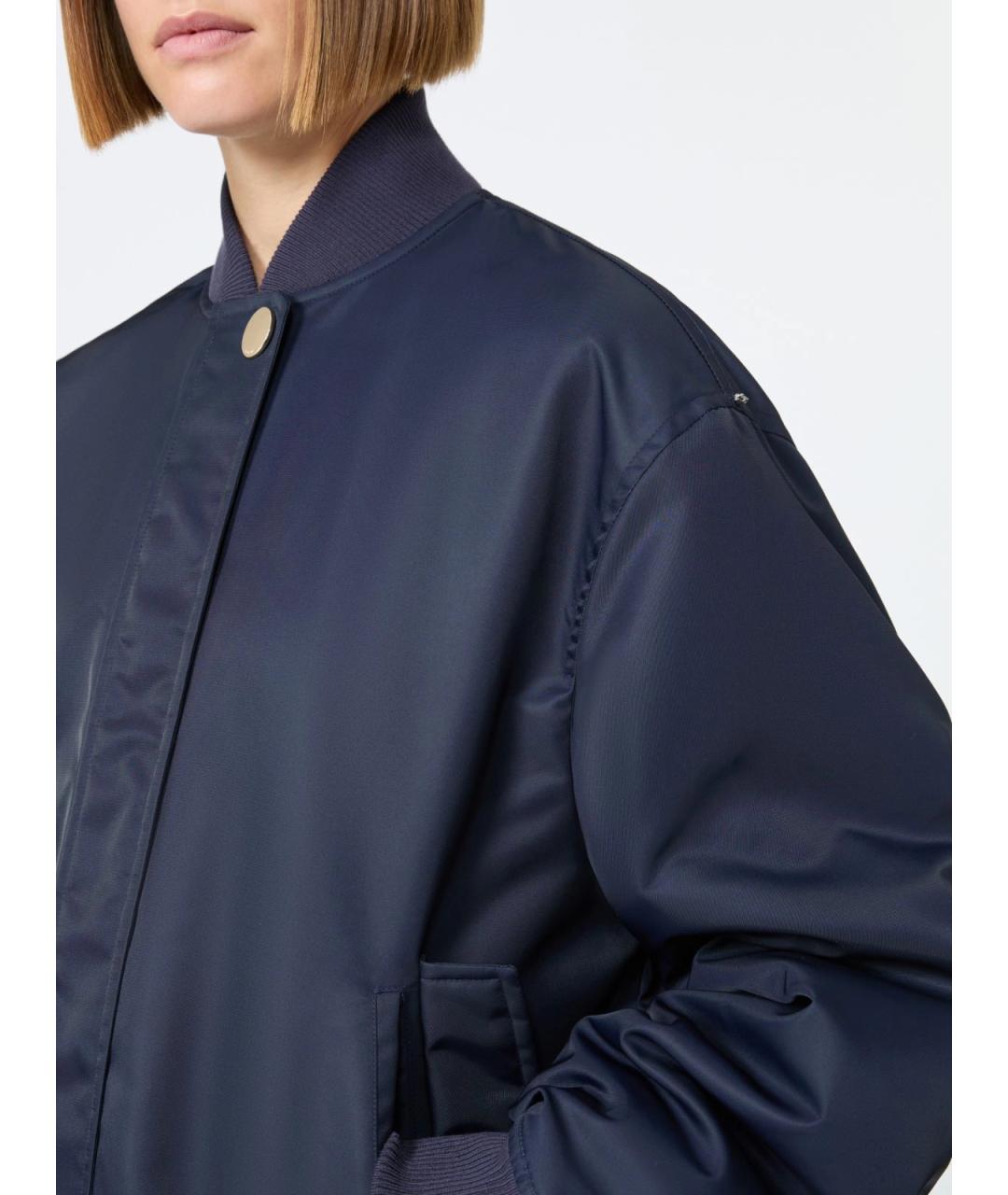 SPORTMAX Синяя полиамидовая куртка, фото 6