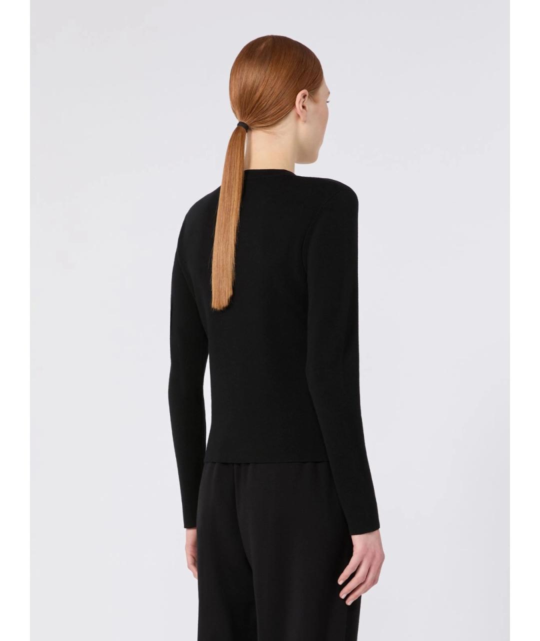MAX MARA Черный шерстяной джемпер / свитер, фото 4