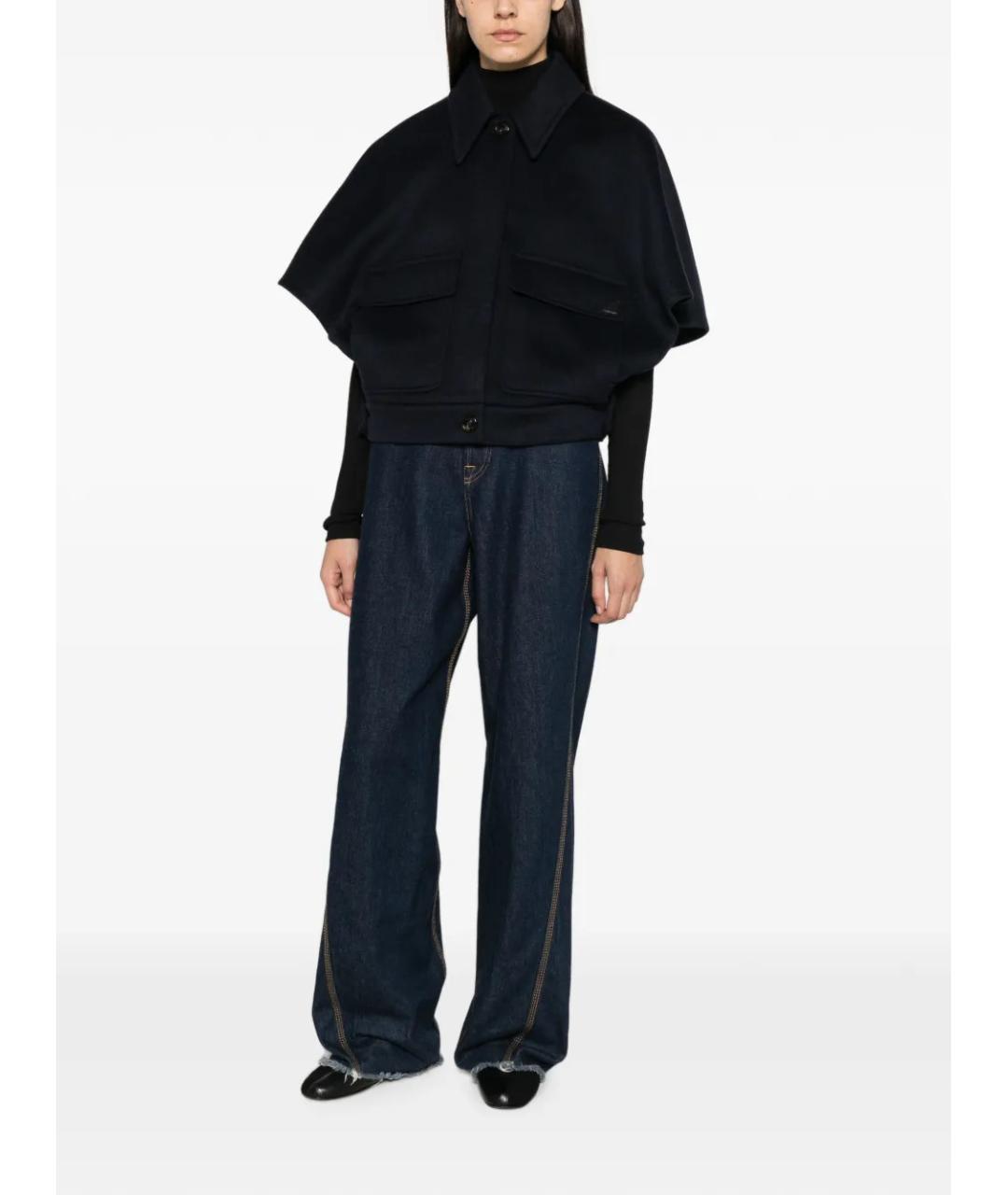 MAX MARA Синяя кашемировая куртка, фото 2