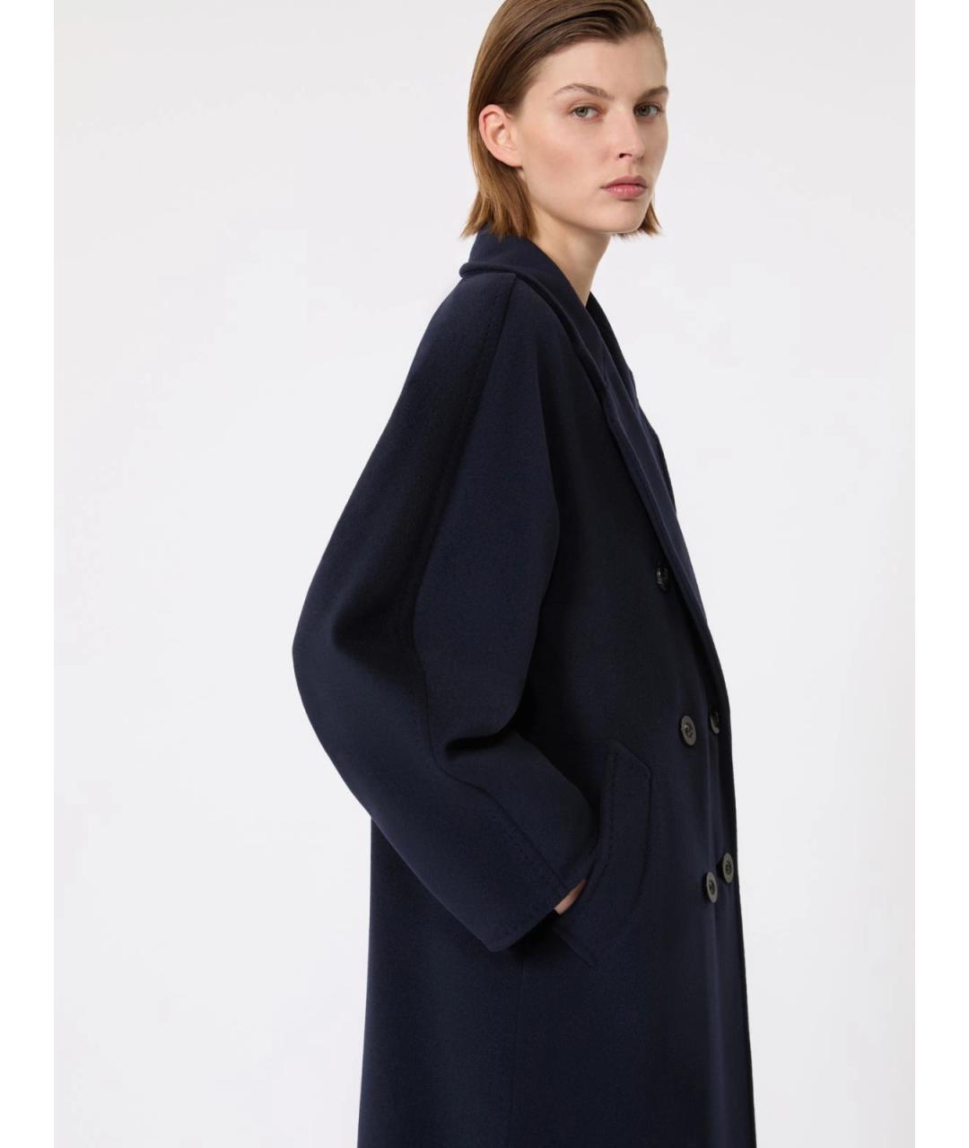 MAX MARA Синее шерстяное пальто, фото 5