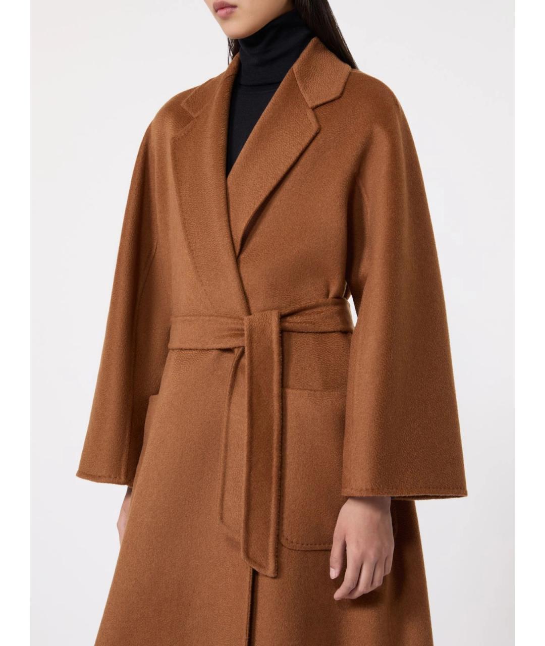 MAX MARA Коричневое пальто, фото 6