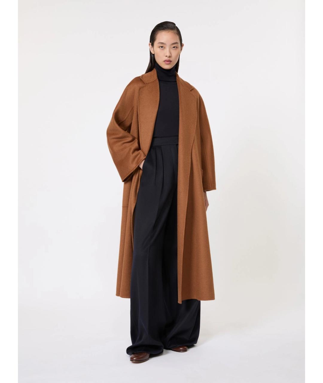 MAX MARA Коричневое пальто, фото 2