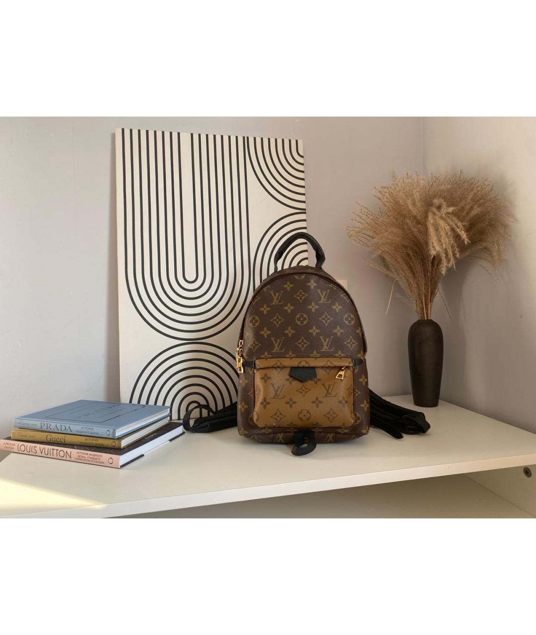 LOUIS VUITTON Коричневый рюкзак, фото 7