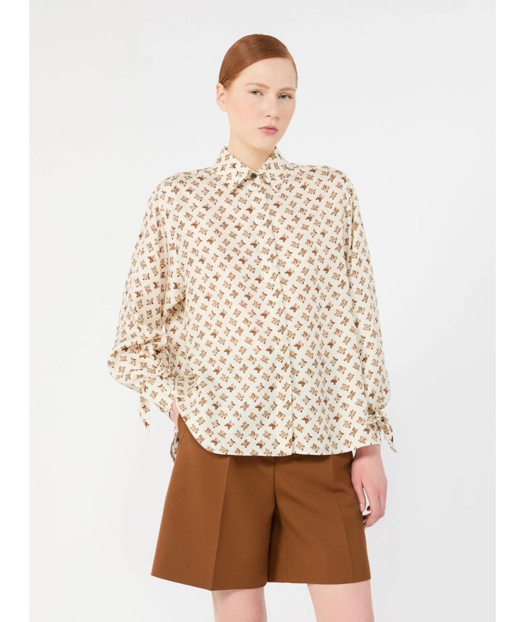 MAX MARA Мульти шелковая рубашка, фото 3