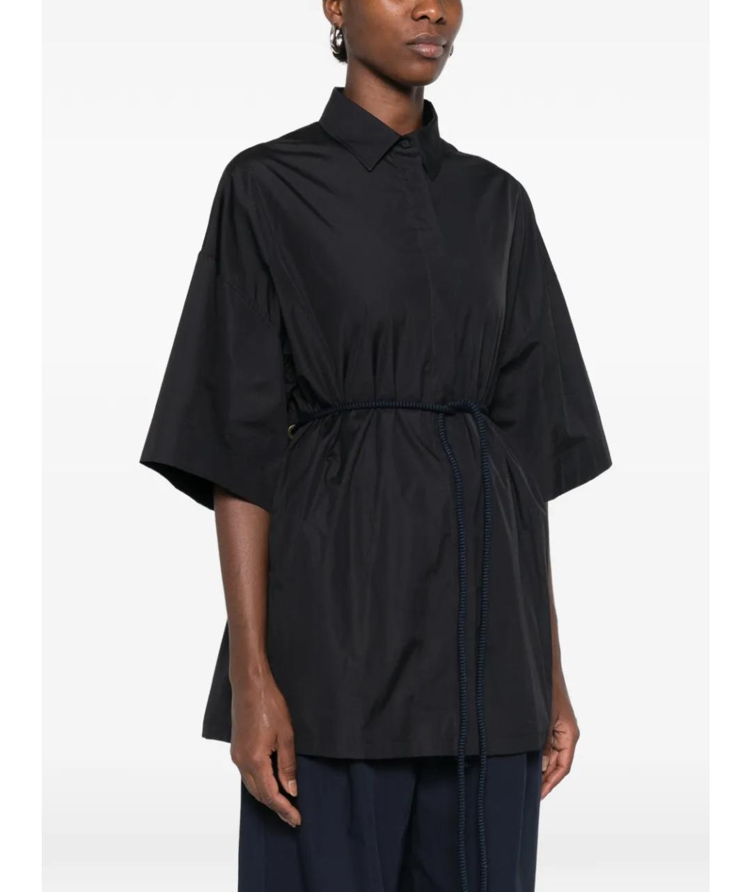 MAX MARA Синяя хлопковая рубашка, фото 3
