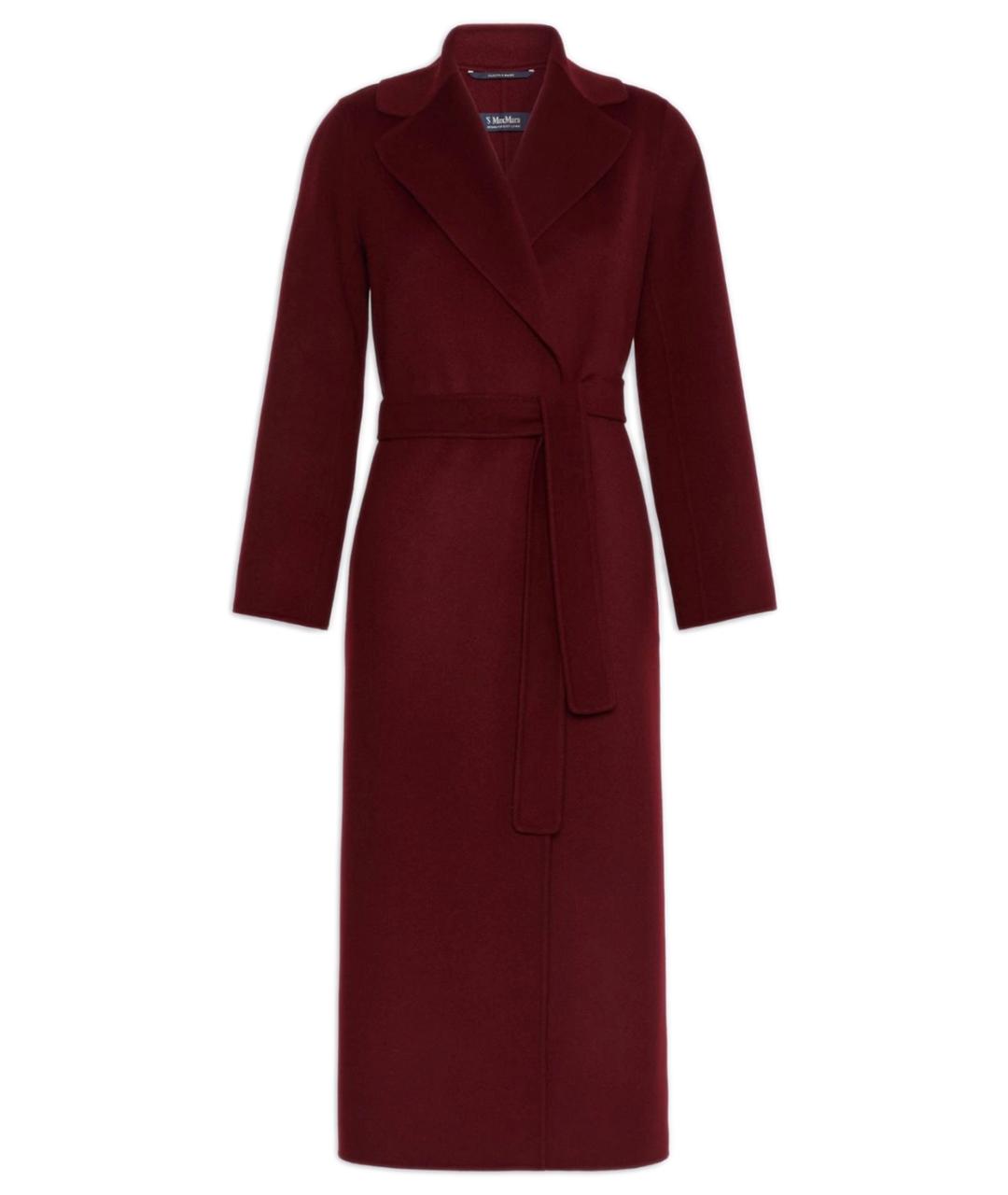 'S MAX MARA Красное шерстяное пальто, фото 1