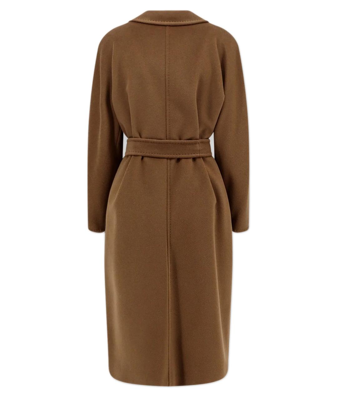 MAX MARA Коричневое шерстяное пальто, фото 2
