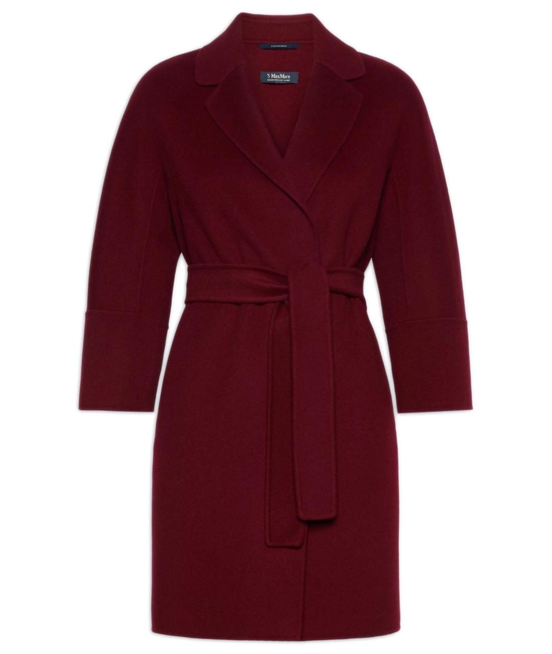 'S MAX MARA Красное шерстяное пальто, фото 1