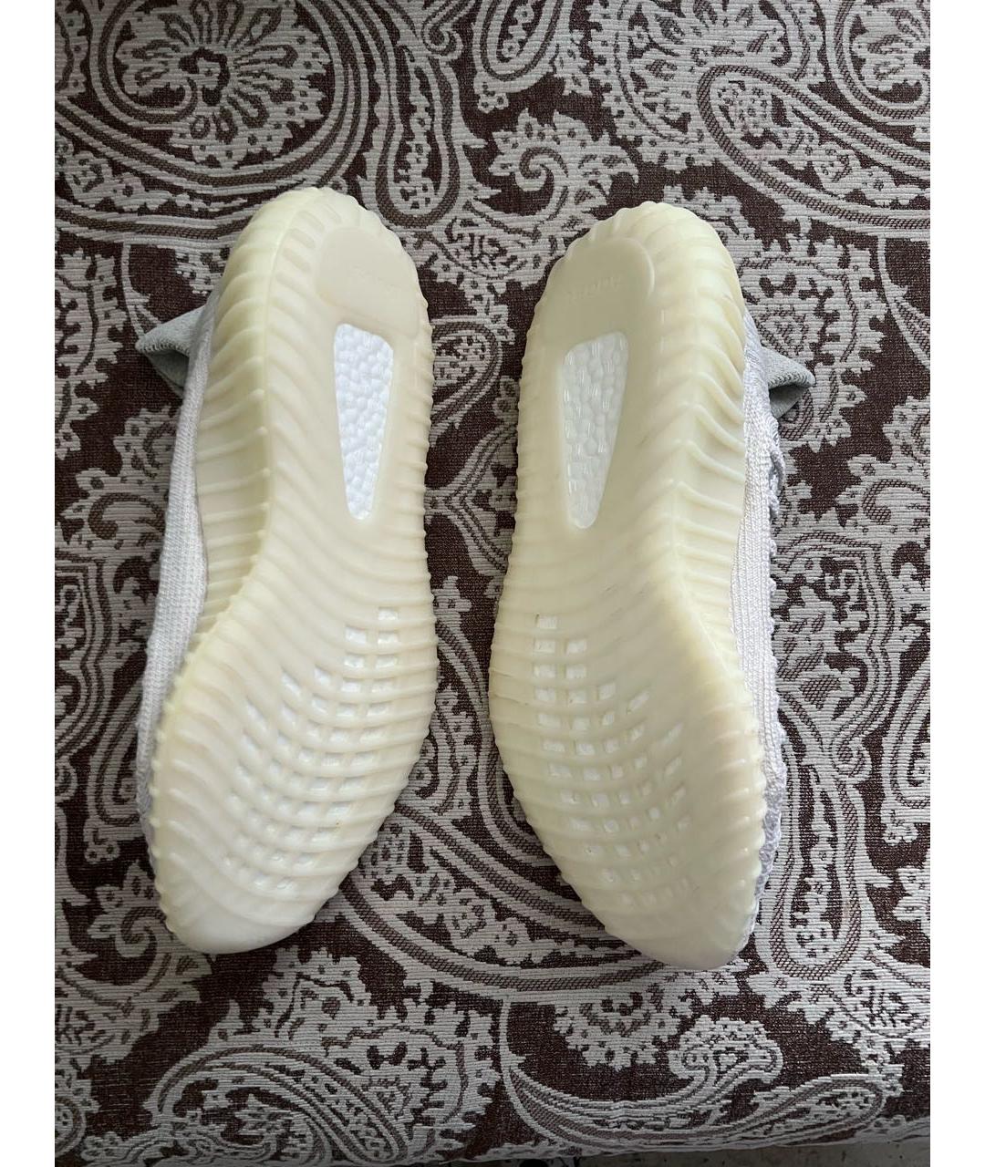 ADIDAS YEEZY Белые текстильные низкие кроссовки / кеды, фото 6