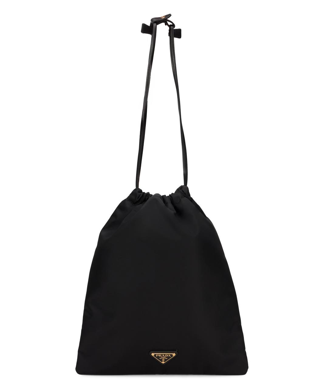 PRADA Черная тканевая сумка через плечо, фото 1