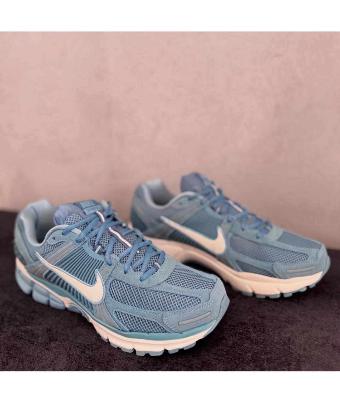 NIKE Синие текстильные низкие кроссовки / кеды, фото 2