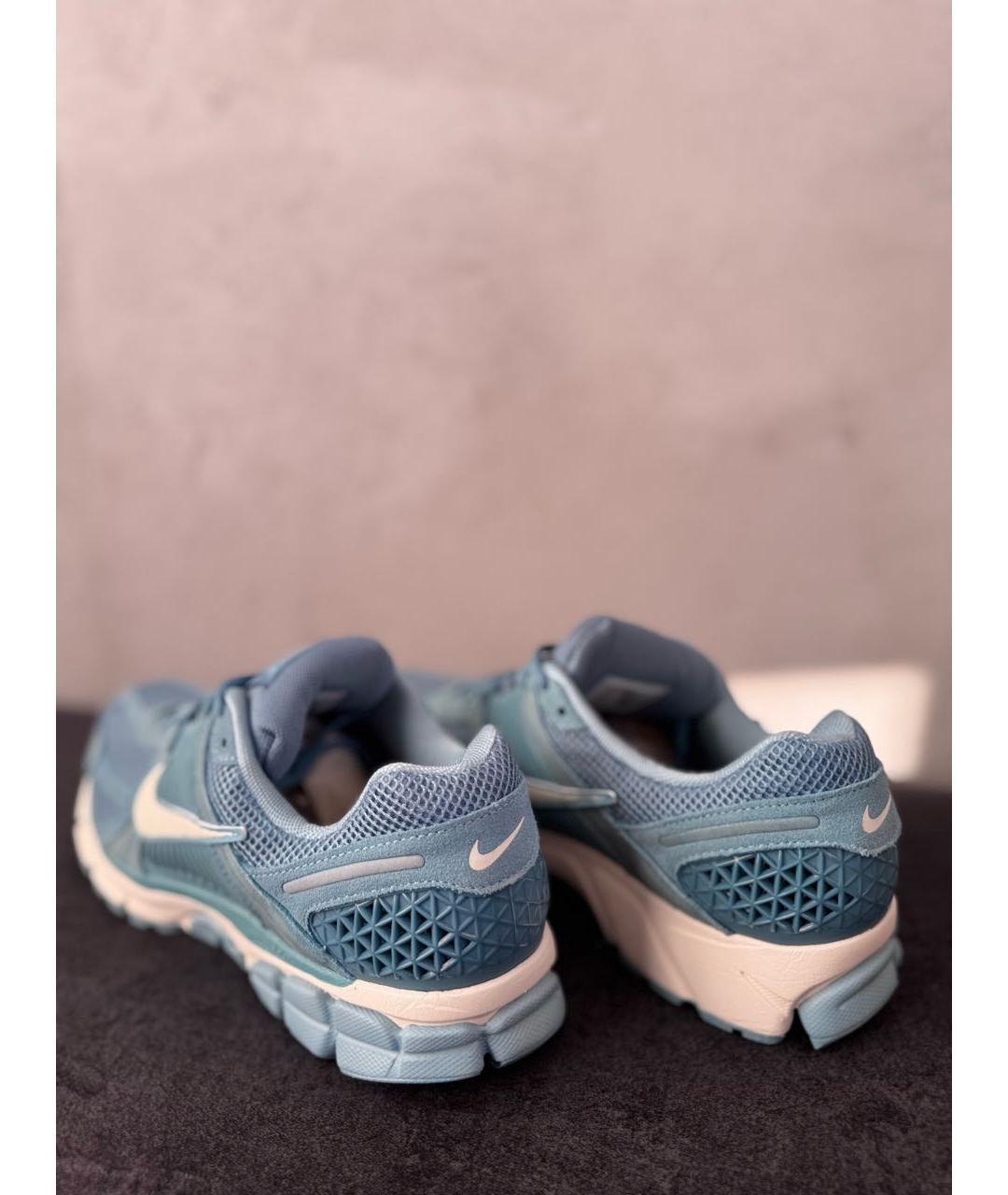 NIKE Синие текстильные низкие кроссовки / кеды, фото 4