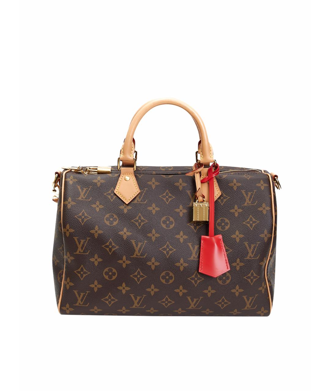 LOUIS VUITTON Коричневая сумка с короткими ручками из канвы, фото 1