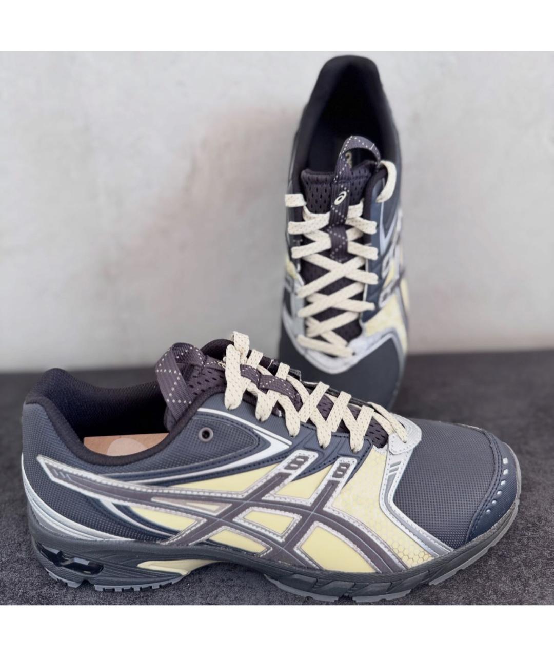 ASICS Серые текстильные низкие кроссовки / кеды, фото 3
