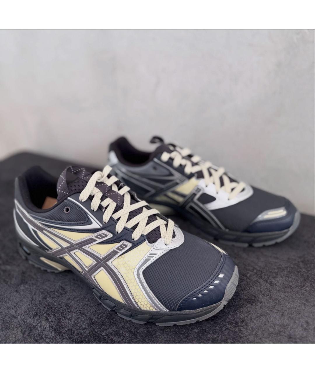 ASICS Серые текстильные низкие кроссовки / кеды, фото 2