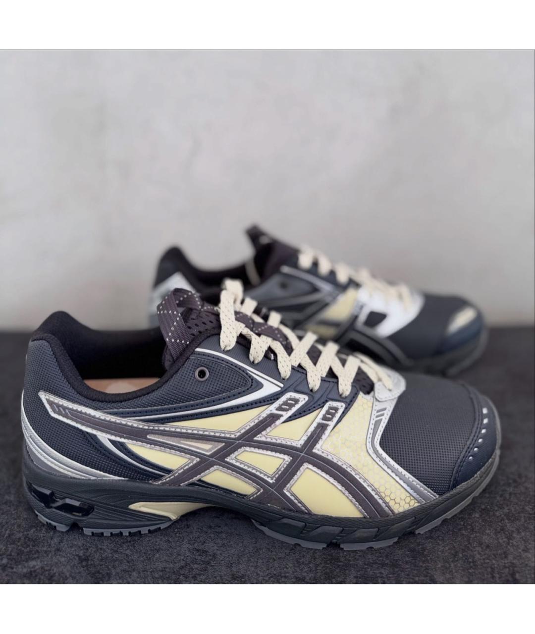 ASICS Серые текстильные низкие кроссовки / кеды, фото 5