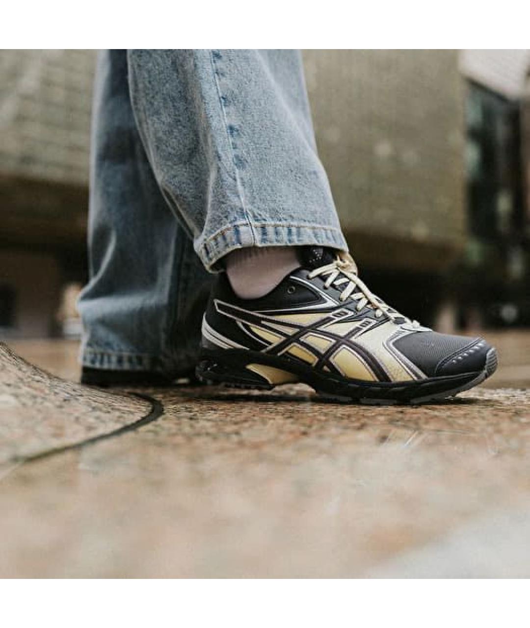ASICS Серые текстильные низкие кроссовки / кеды, фото 4