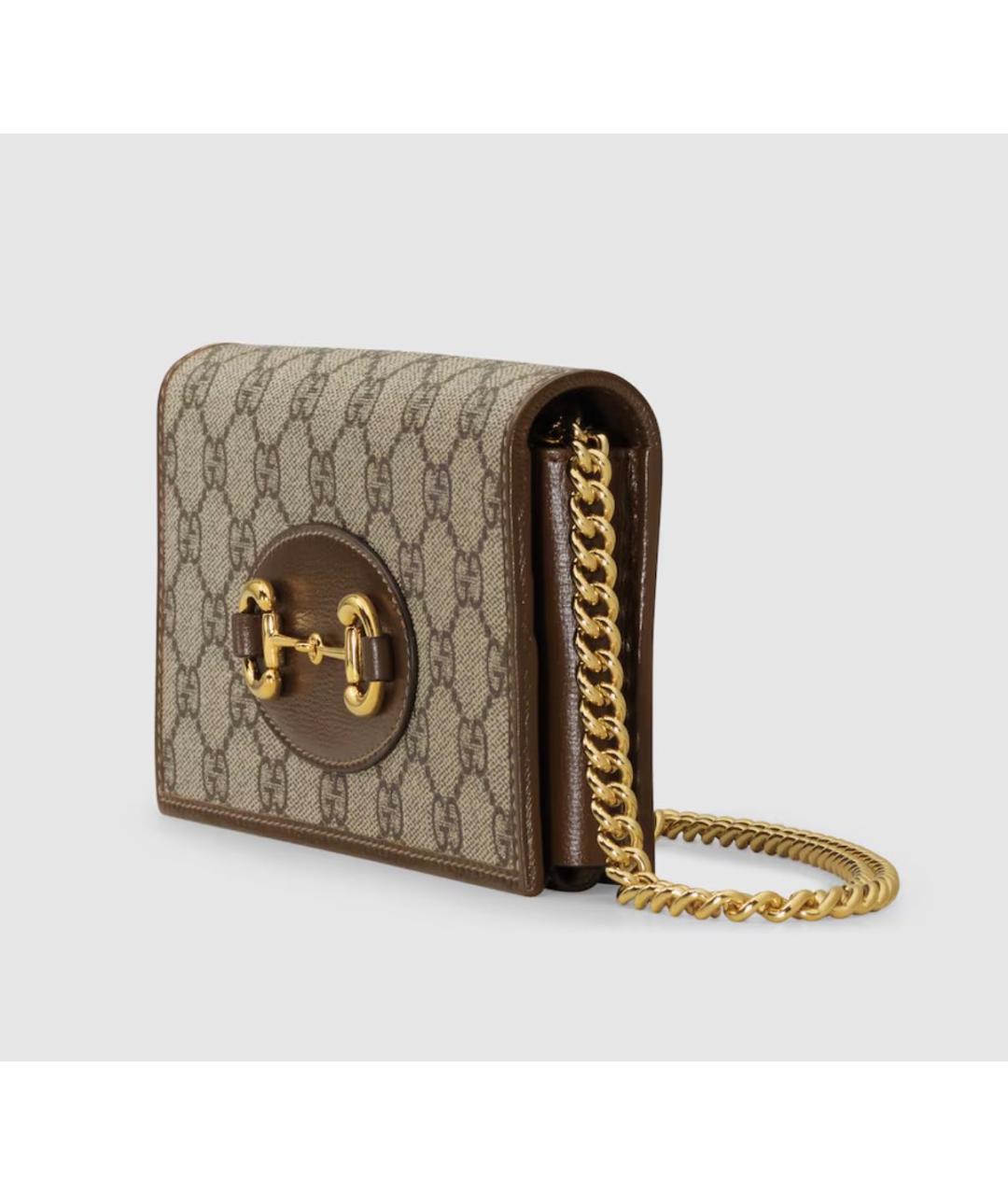 GUCCI Коричневая канва сумка через плечо, фото 2