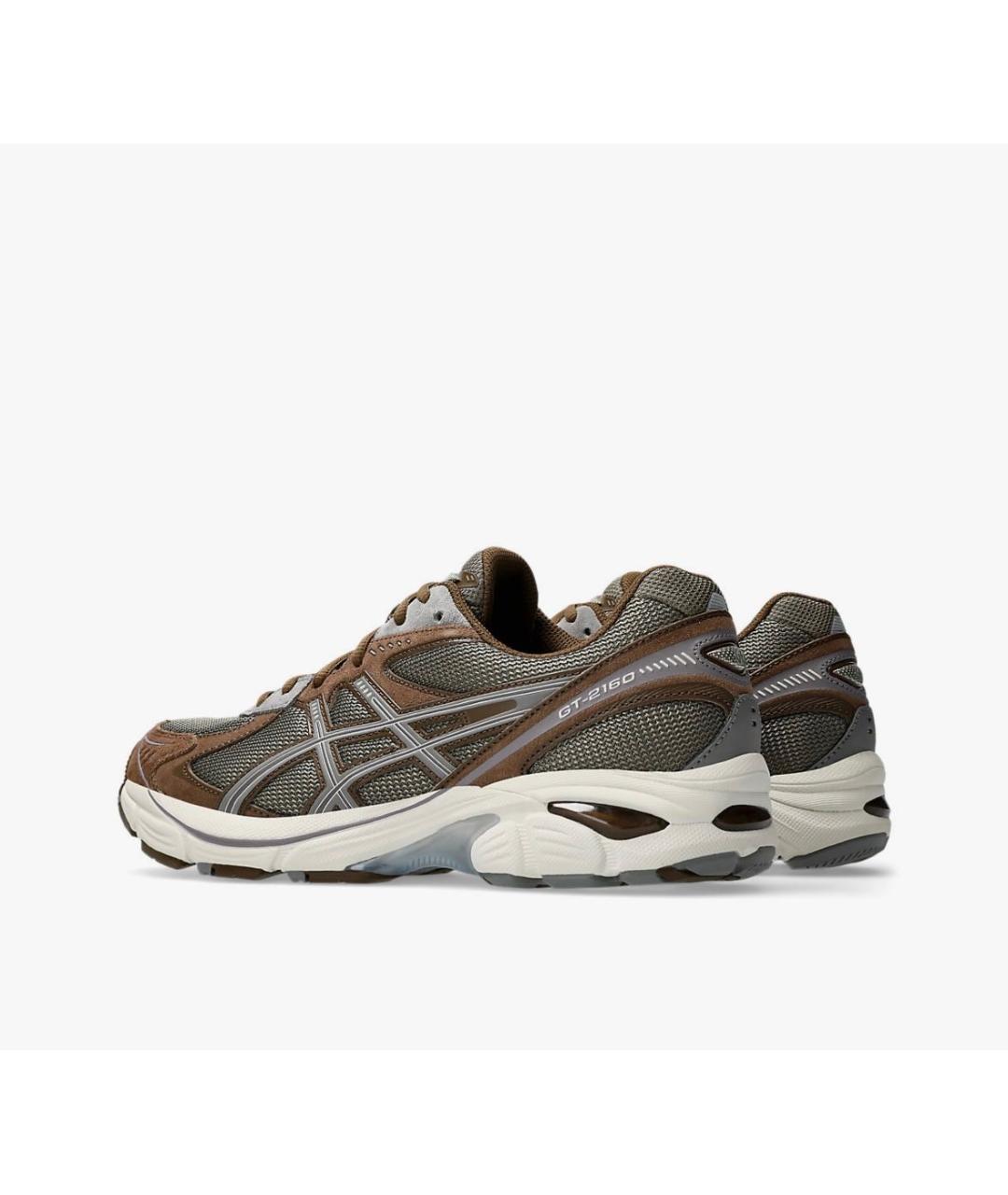 ASICS Коричневые текстильные низкие кроссовки / кеды, фото 2