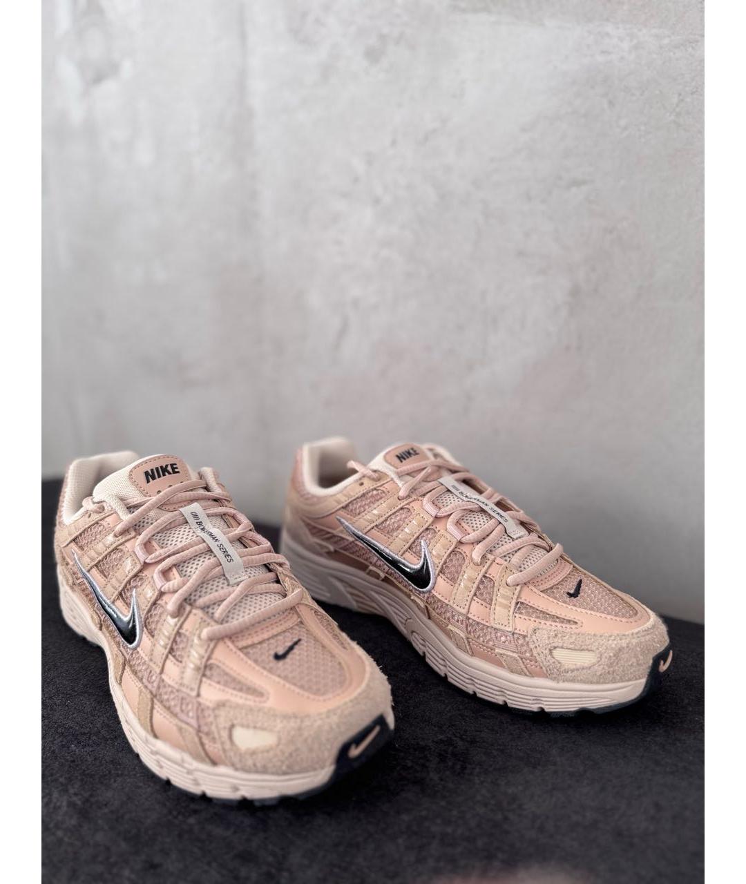 NIKE Оранжевые замшевые низкие кроссовки / кеды, фото 2