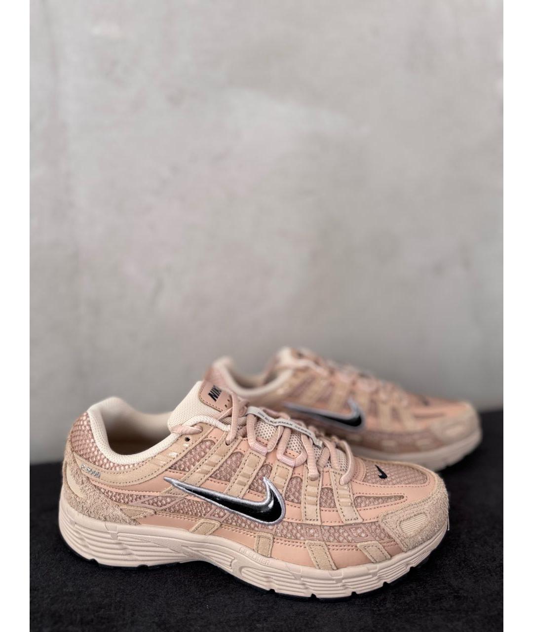 NIKE Оранжевые замшевые низкие кроссовки / кеды, фото 3