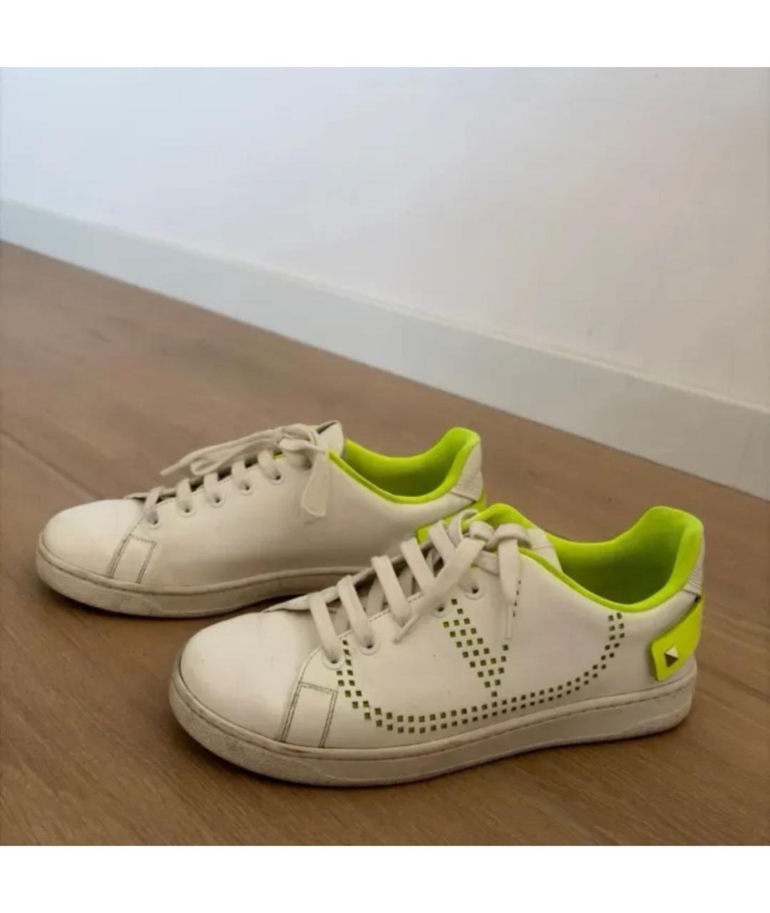 VALENTINO Белые кожаные кеды, фото 5