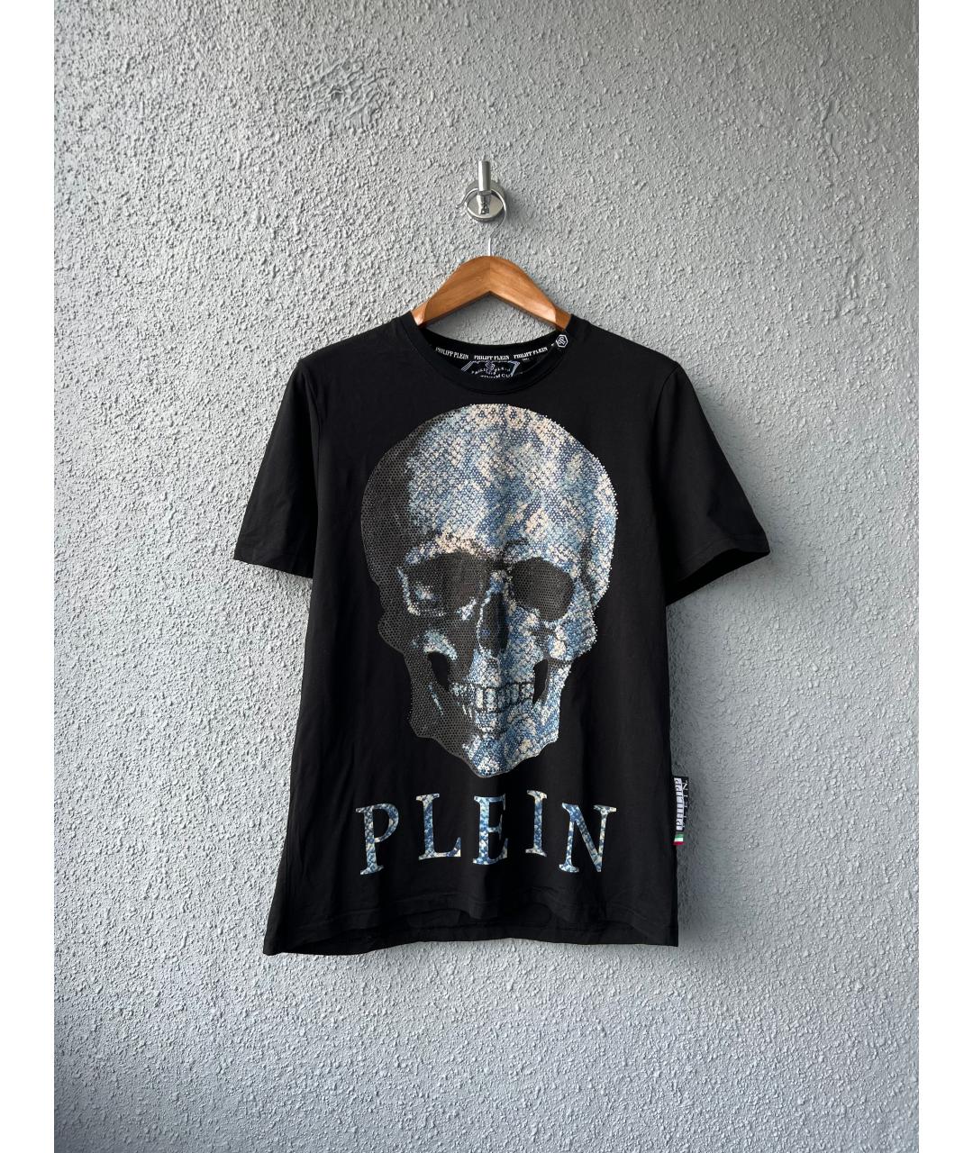PHILIPP PLEIN Черная хлопковая футболка, фото 8
