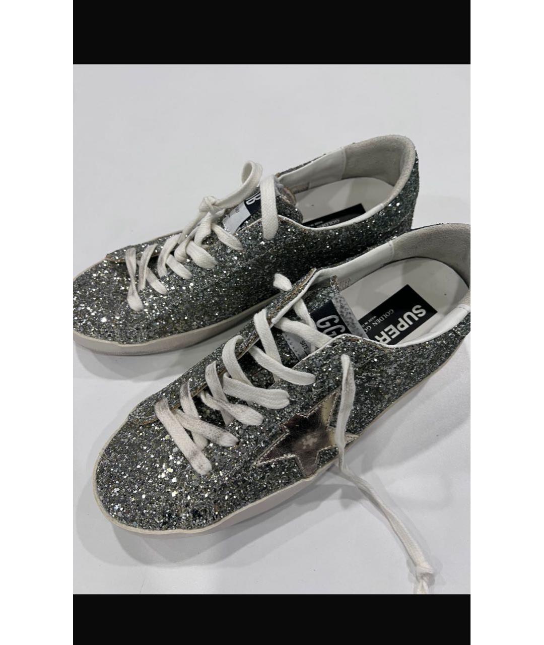 GOLDEN GOOSE Серебряные кеды, фото 3
